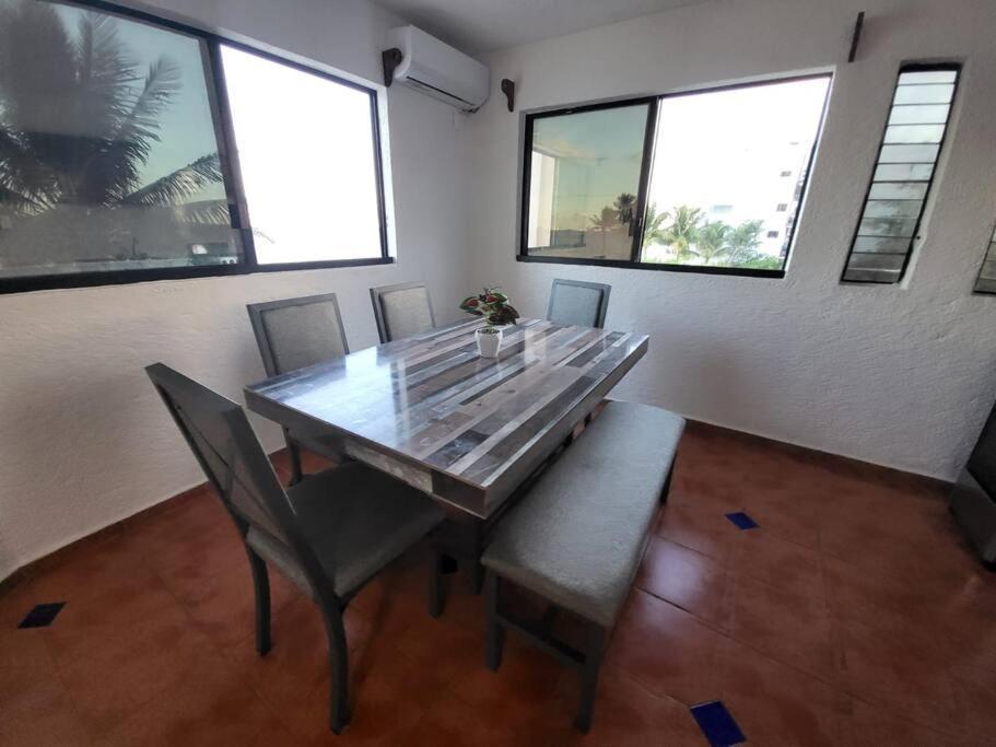 2 Rooms Apartment With Private Beach In Puerto Juarez Cancún Exteriör bild